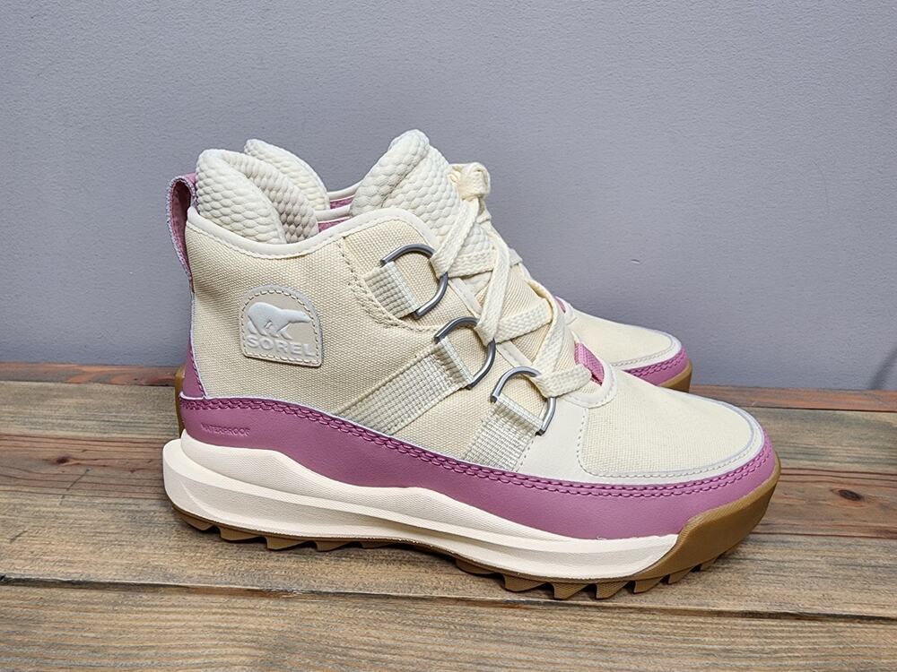 Sorel Boots Womens Size 9.5 ONA RMX Chukka Plus Waterproof Ivory Pink NL5134-292